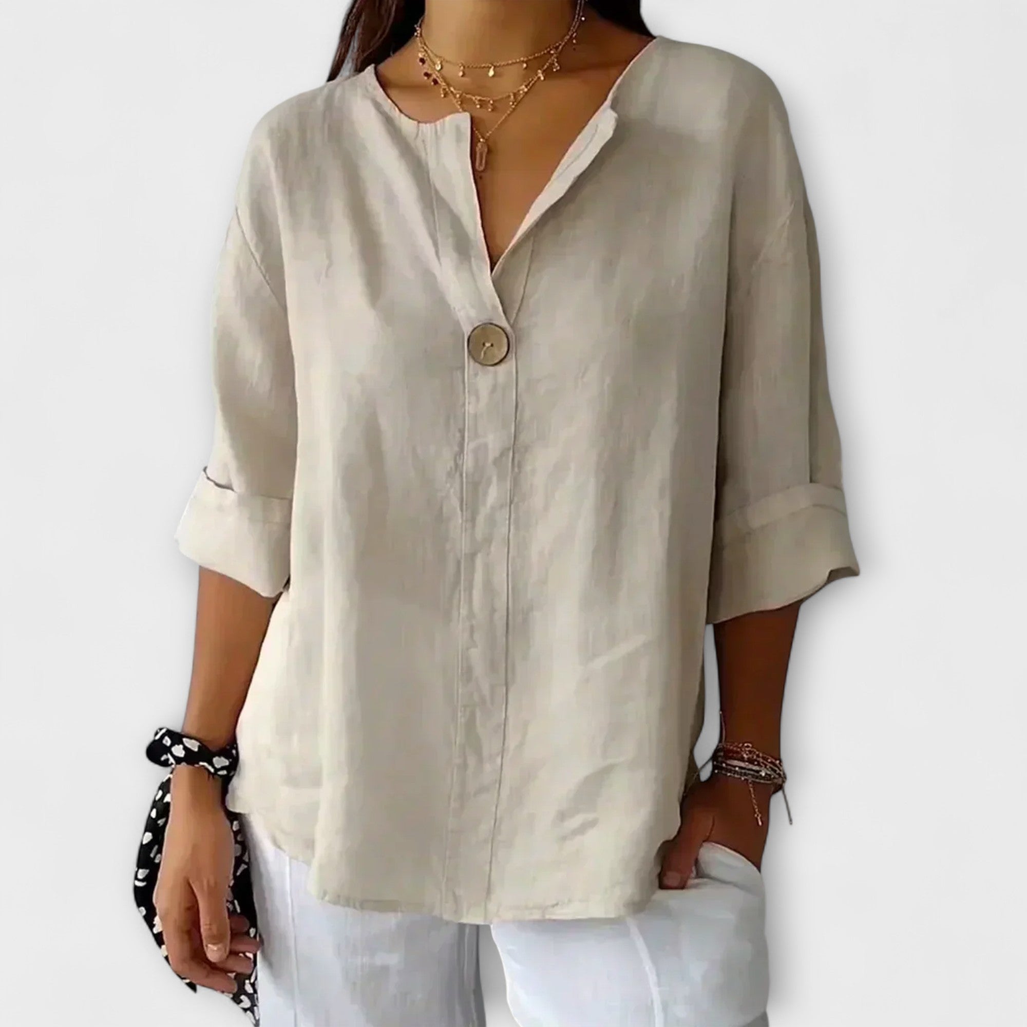 Nicole - Stylish Blouse with V-Neck
