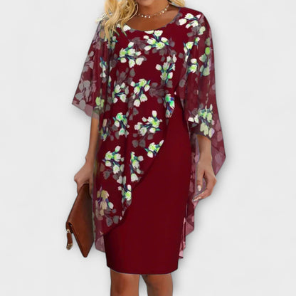 Lyanna - Floral Chiffon Dress for Women