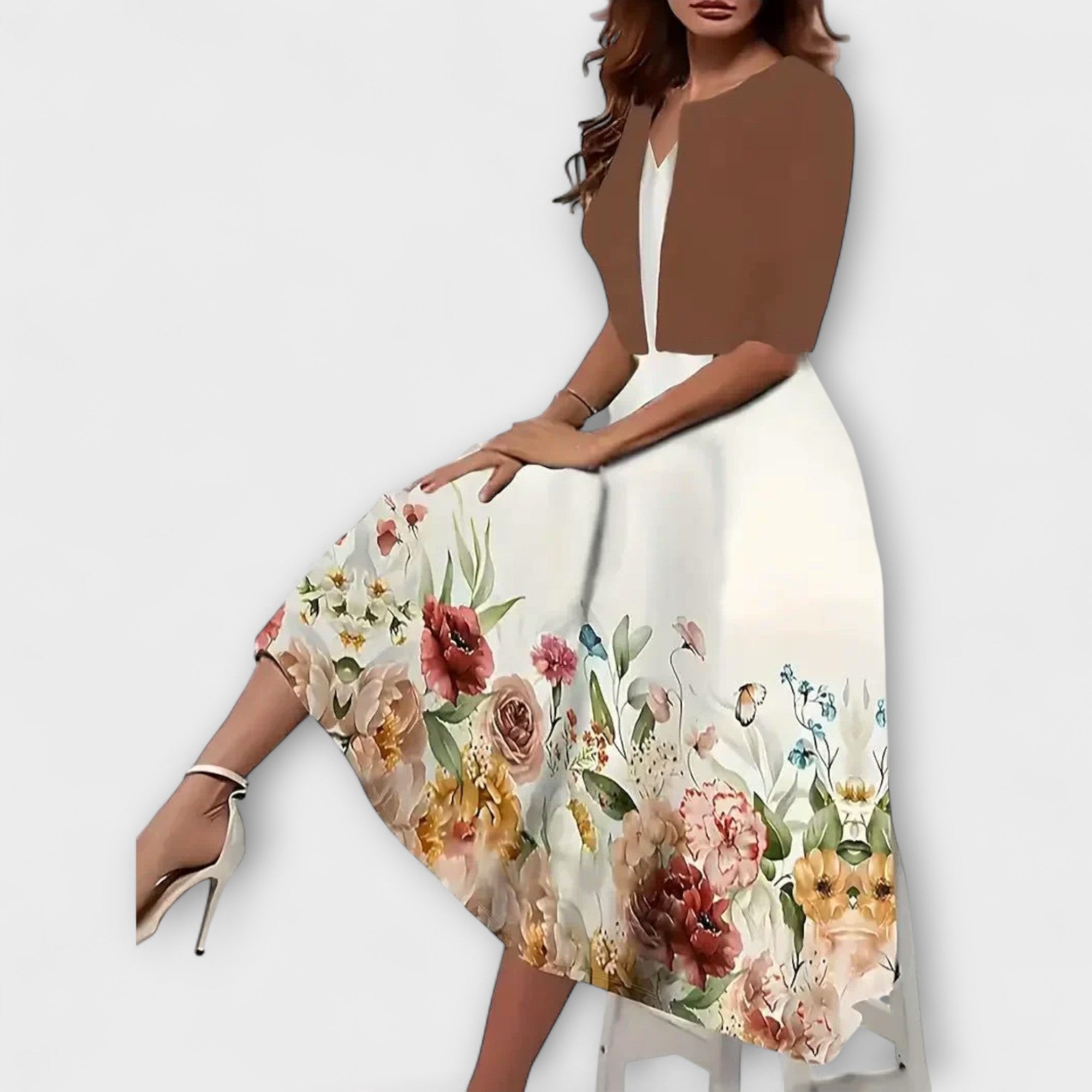 Women's Midi Dress with Jacket