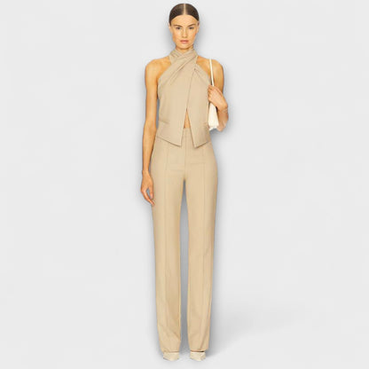 June - Crisscross Halter Neck Tank Top